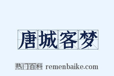 唐城客梦是什么意思的图片